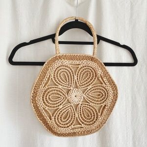 Rattan straw bag